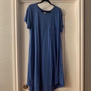 Solid blue LulaRoe Carley. XL with pocket